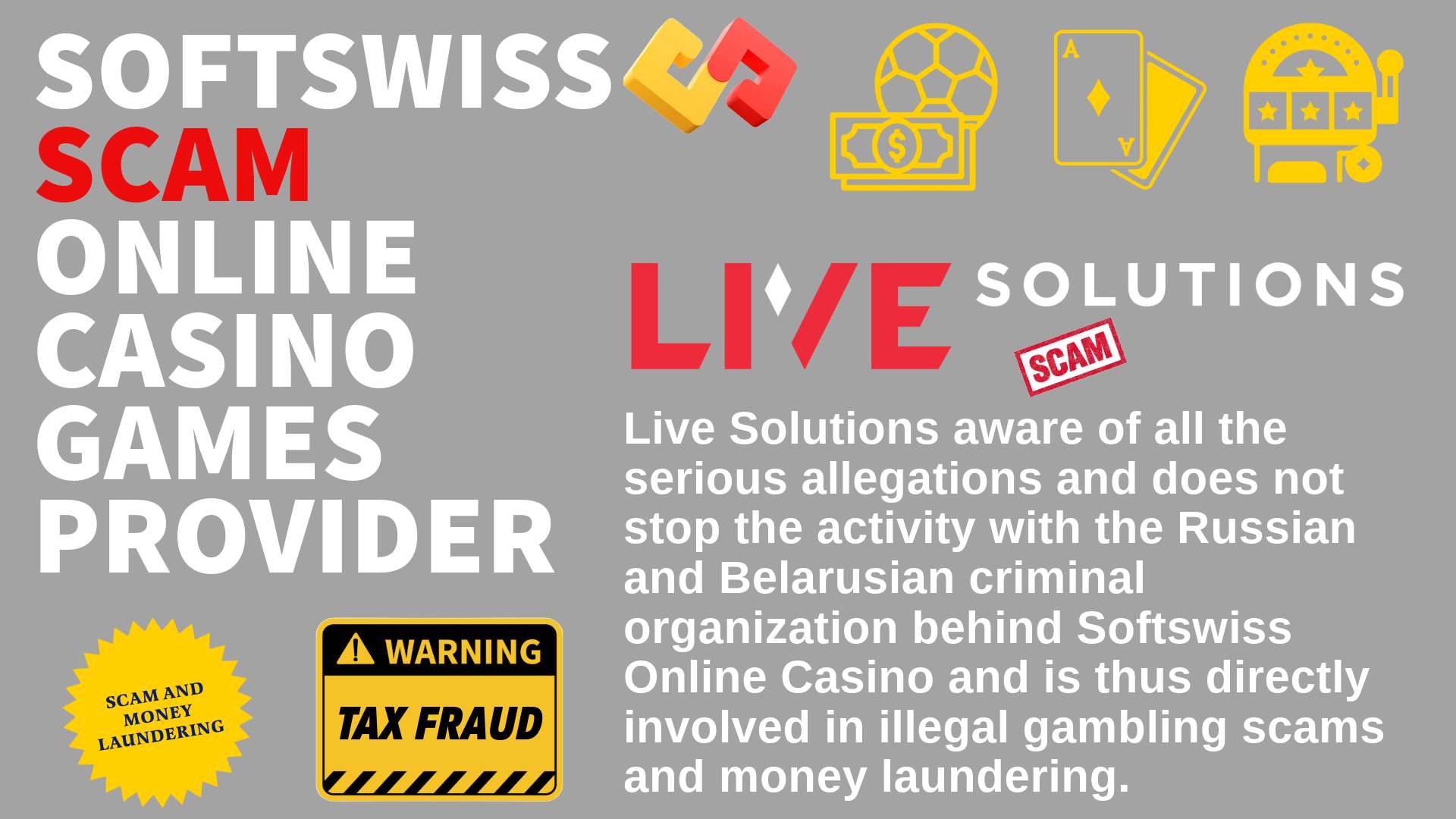 Live Solutions - softswiss scam - Casino by Softswiss